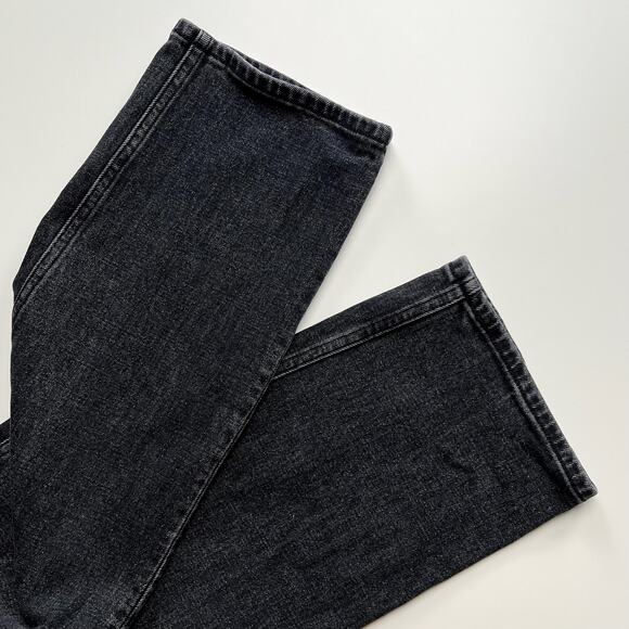 Abercrombie The '90s Slim Straight Ultra High Rise Jeans Black Denim Size 32 14S - Picture 7 of 14